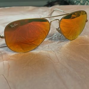 Sunset Rayban Aviator Sunglasses